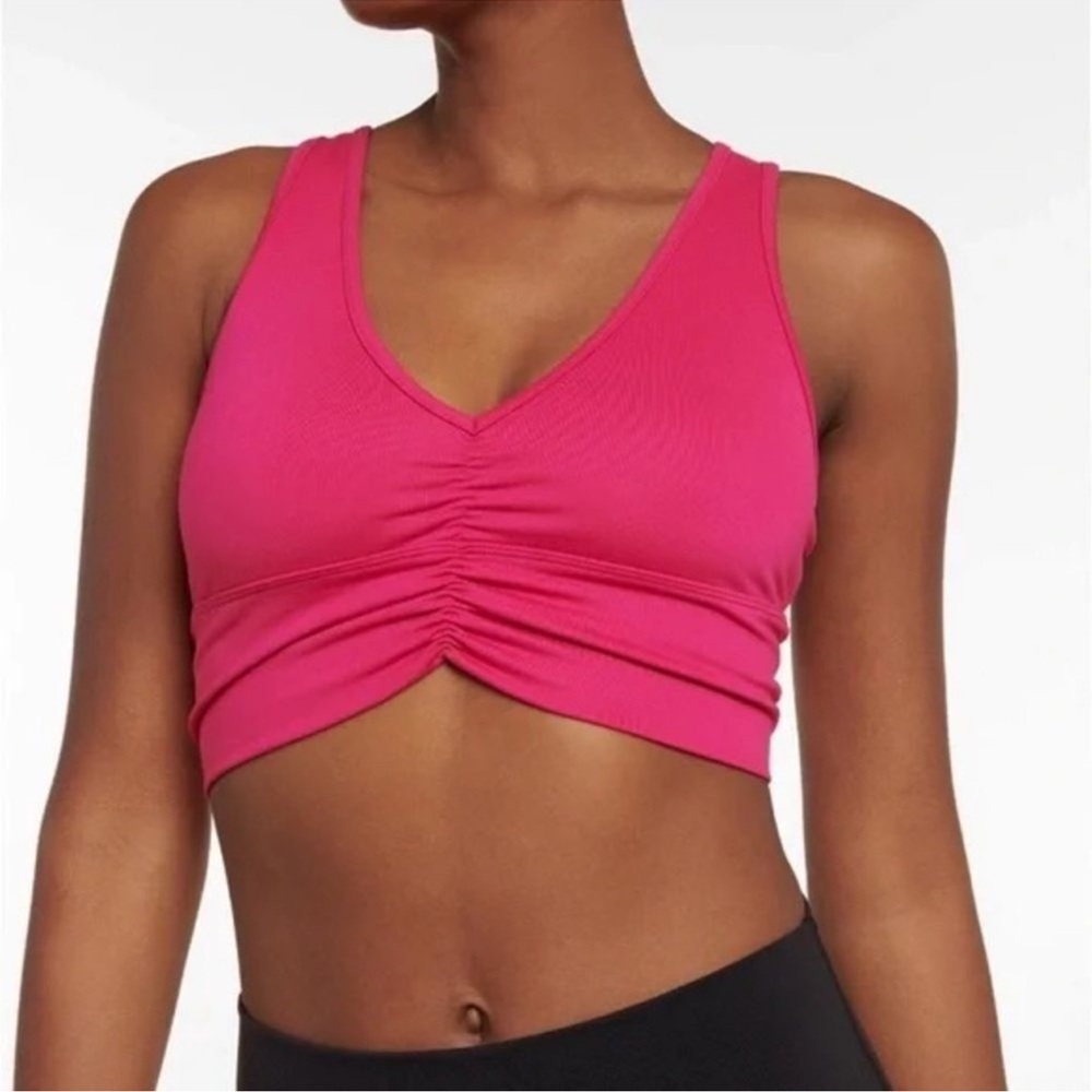 ALO Yoga Wild Thing Bra Magenta Crush Size Small